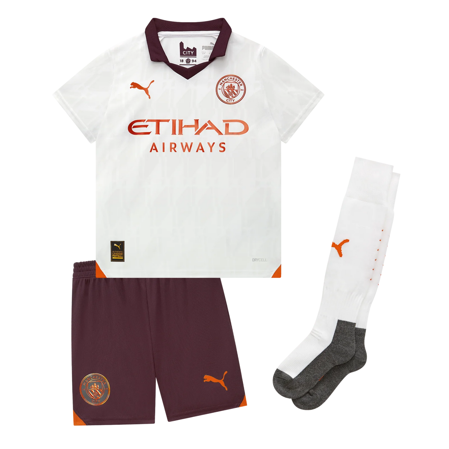 MAN CITY F.C 2023/24 YOUTH AWAY FULL KIT