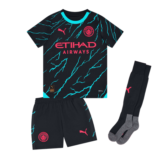 MANCHESTER CITY F.C 2023/24 YOUTH THIRD FULL KIT