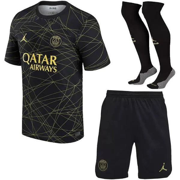 PARIS SAINT GERMAIN F.C X JORDAN 2022/23 YOUTH FOURTH FULL KIT